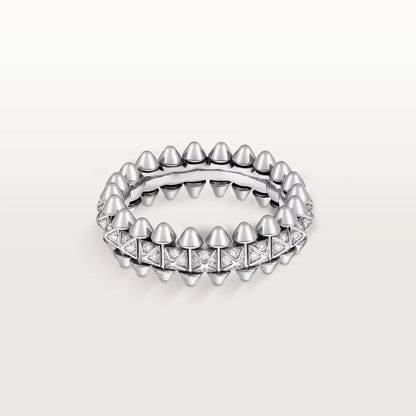 [ElanLuxe Jewelry]CLASH 6.4MM SMALL FULL DIAMOND RING