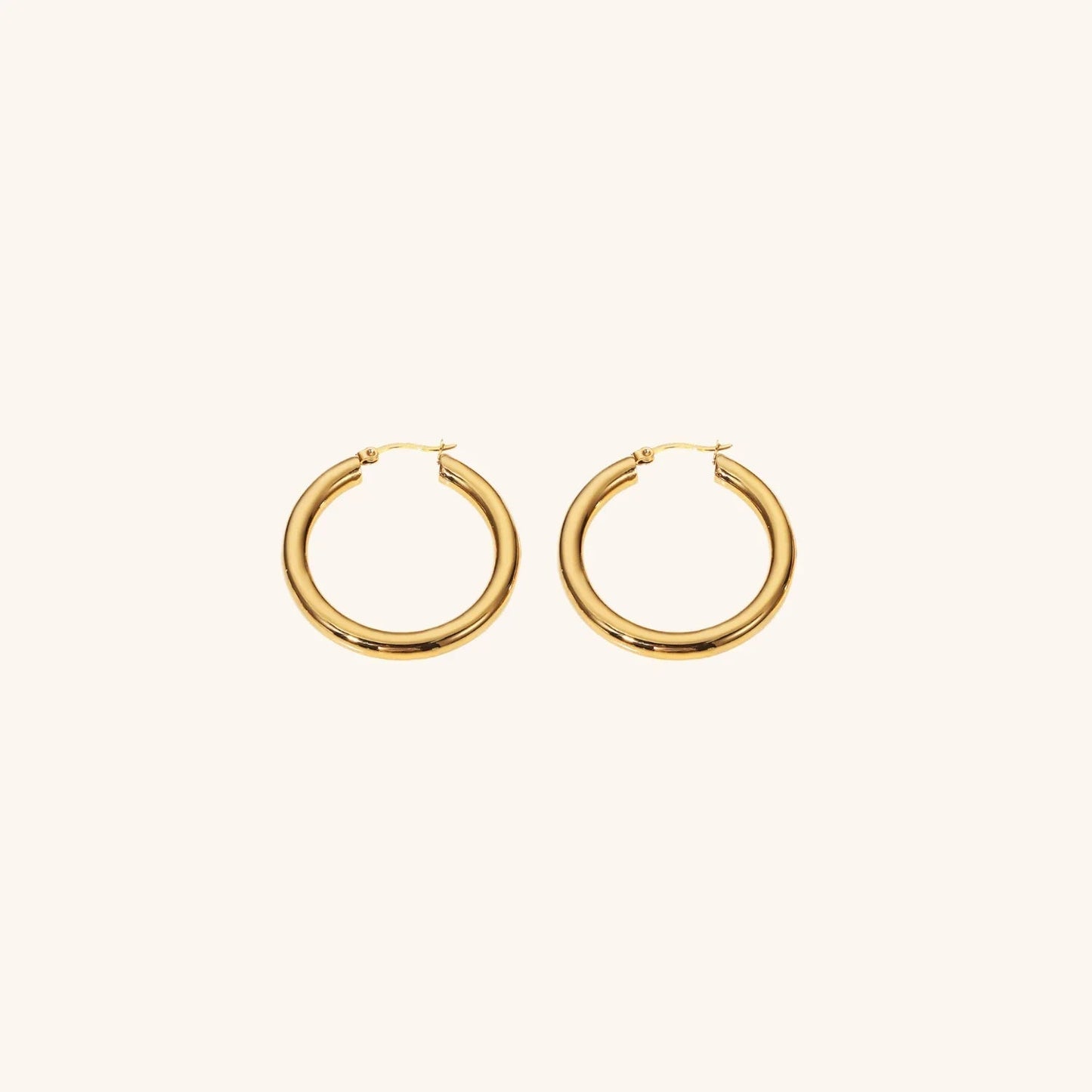 [ElanLuxe]Wide Hoop Earrings