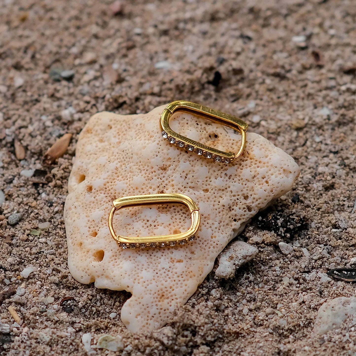 [ElanLuxe]Maya Gold Hoop Earrings