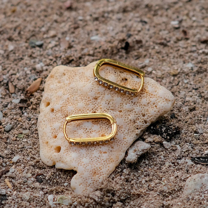 [ElanLuxe]Maya Gold Hoop Earrings