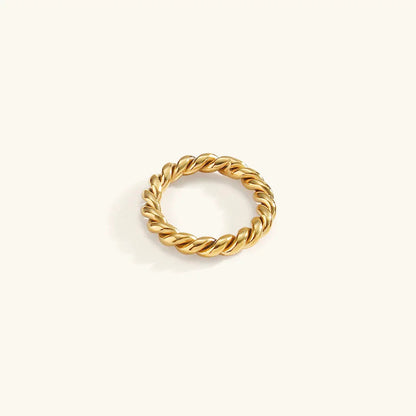[ElanLuxe]Melody Gold Twist Ring