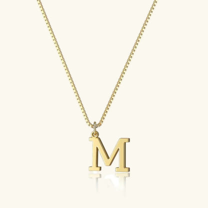 [ElanLuxe]Therese Letter Initial Gold Necklace