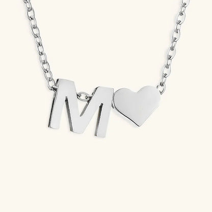 [ElanLuxe]Ria Initial Letter Gold Necklace
