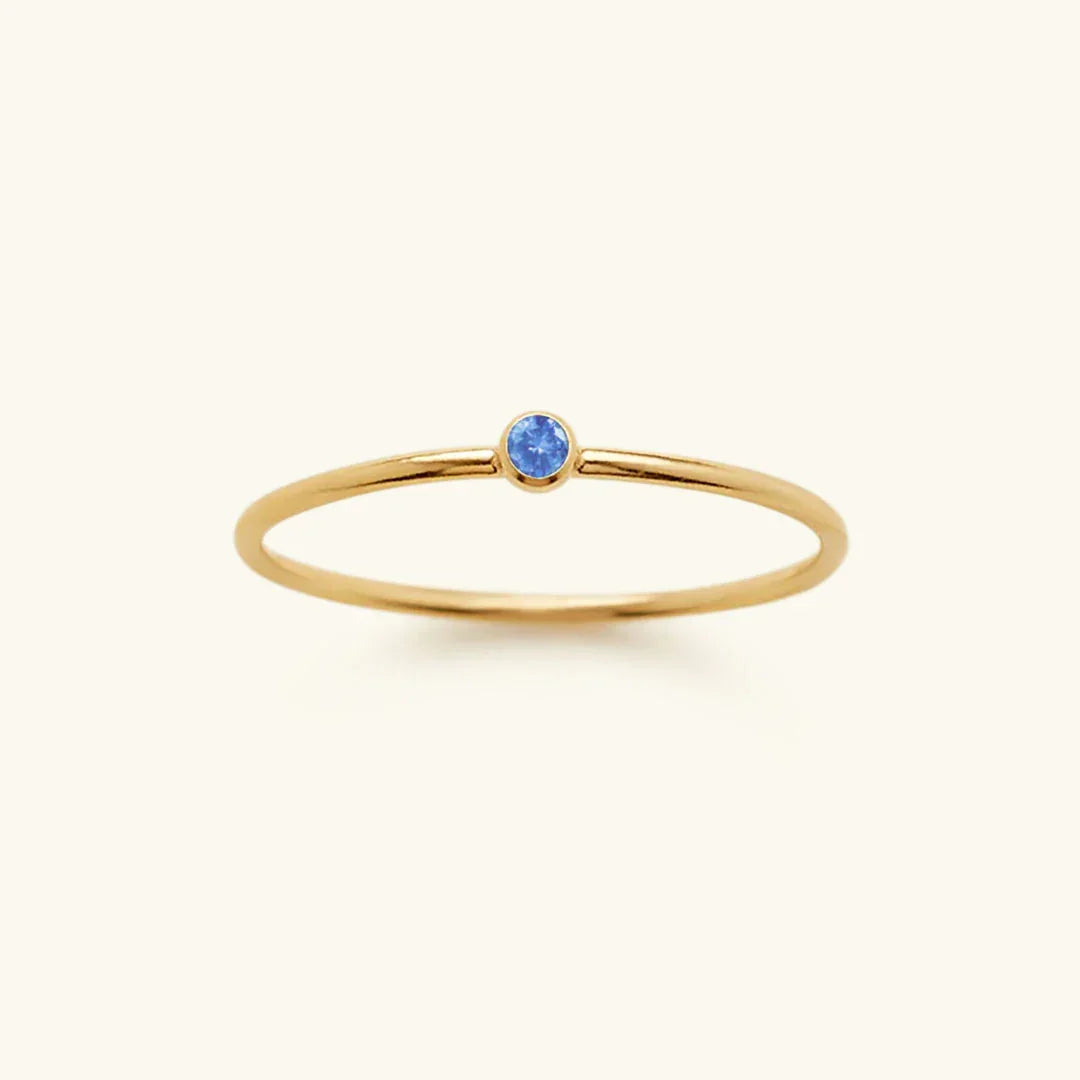 [ElanLuxe]Amelia Birthstone Stacker Ring