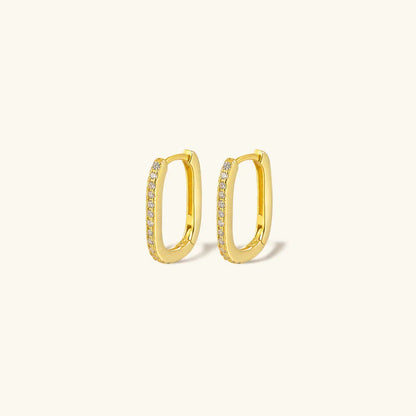 [ElanLuxe]Melissa Oval Hoop Earrings