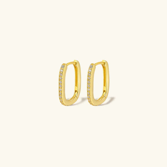 [ElanLuxe]Melissa Oval Hoop Earrings