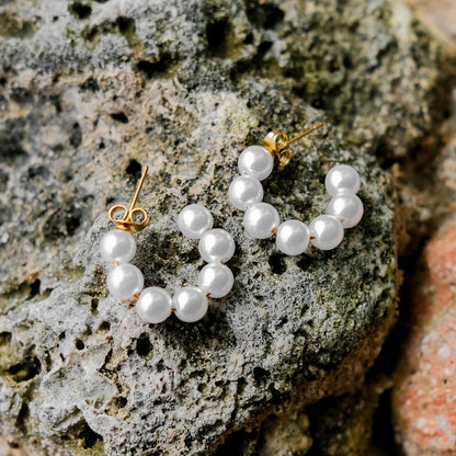 [ElanLuxe]Nina Pearl Earrings
