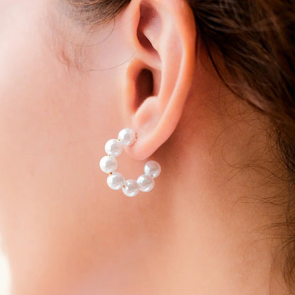 [ElanLuxe]Nina Pearl Earrings