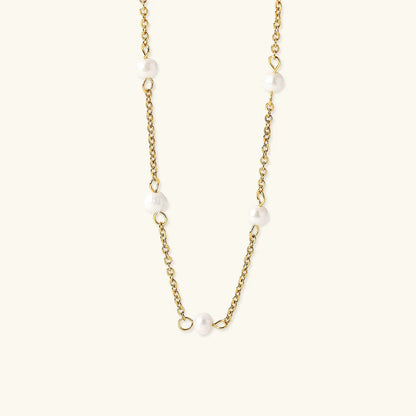 [ElanLuxe]Nora Gold Pearl Necklace