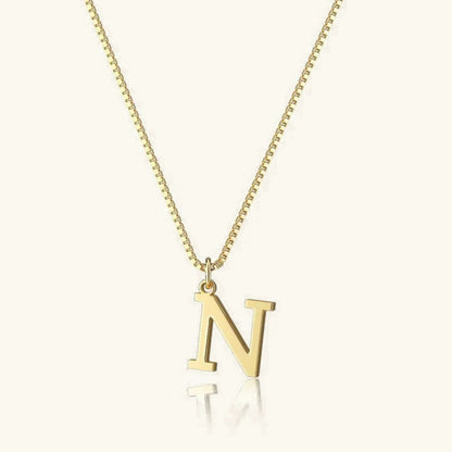[ElanLuxe]Therese Letter Initial Gold Necklace