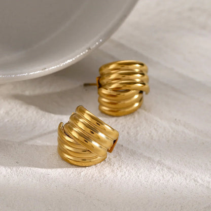 [ElanLuxe]Avalon Gold Earrings