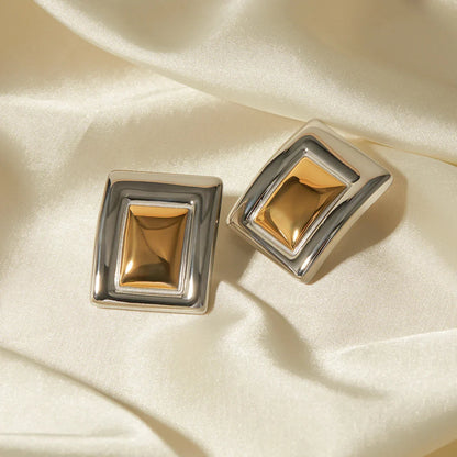 [ElanLuxe]Jocelyn Two Tone Earrings
