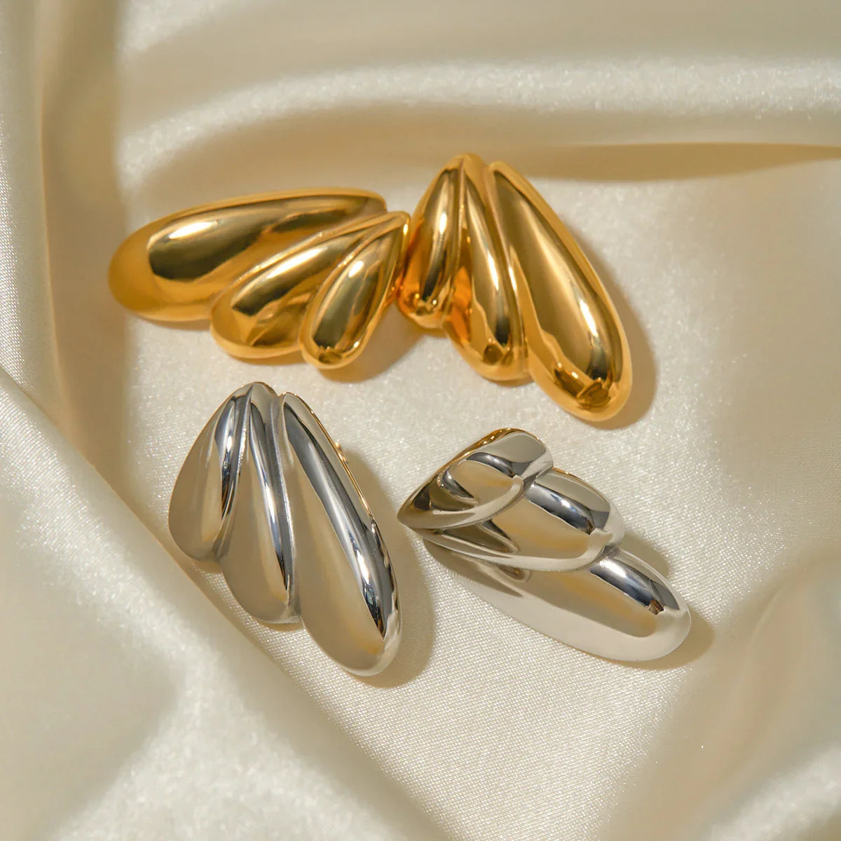 [ElanLuxe]Saffron Gold Earrings