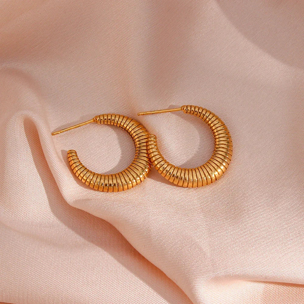 [ElanLuxe]Bailey Hoop Earrings