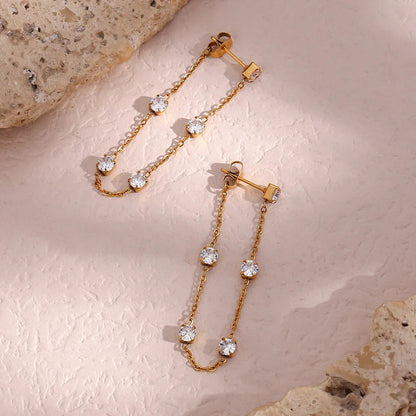 [ElanLuxe]Iris Diamond Earrings