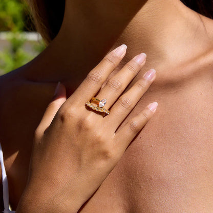 [ElanLuxe]Calina Marquise Diamond Ring