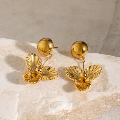 [ElanLuxe]Andrea Gold Earrings