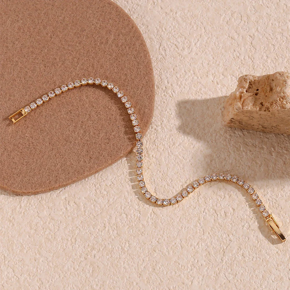 [ElanLuxe]Lillian Tennis Bracelet