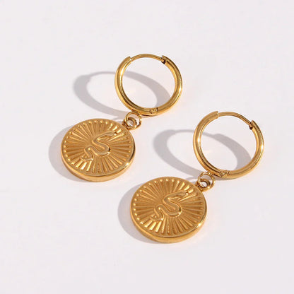 [ElanLuxe]Eliana Serpent Coin Earrings