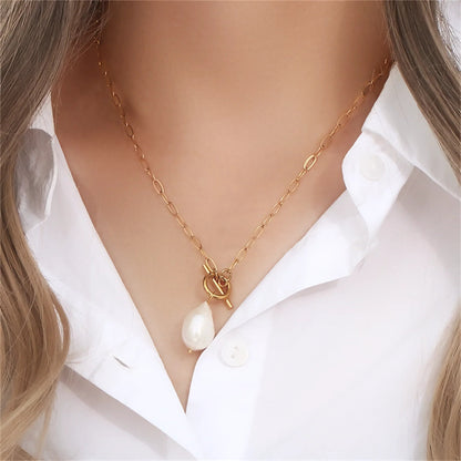 [ElanLuxe]Aphrodite Freshwater Pearl Necklace