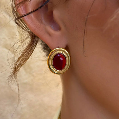 [ElanLuxe]Fresca Gemstone Earrings