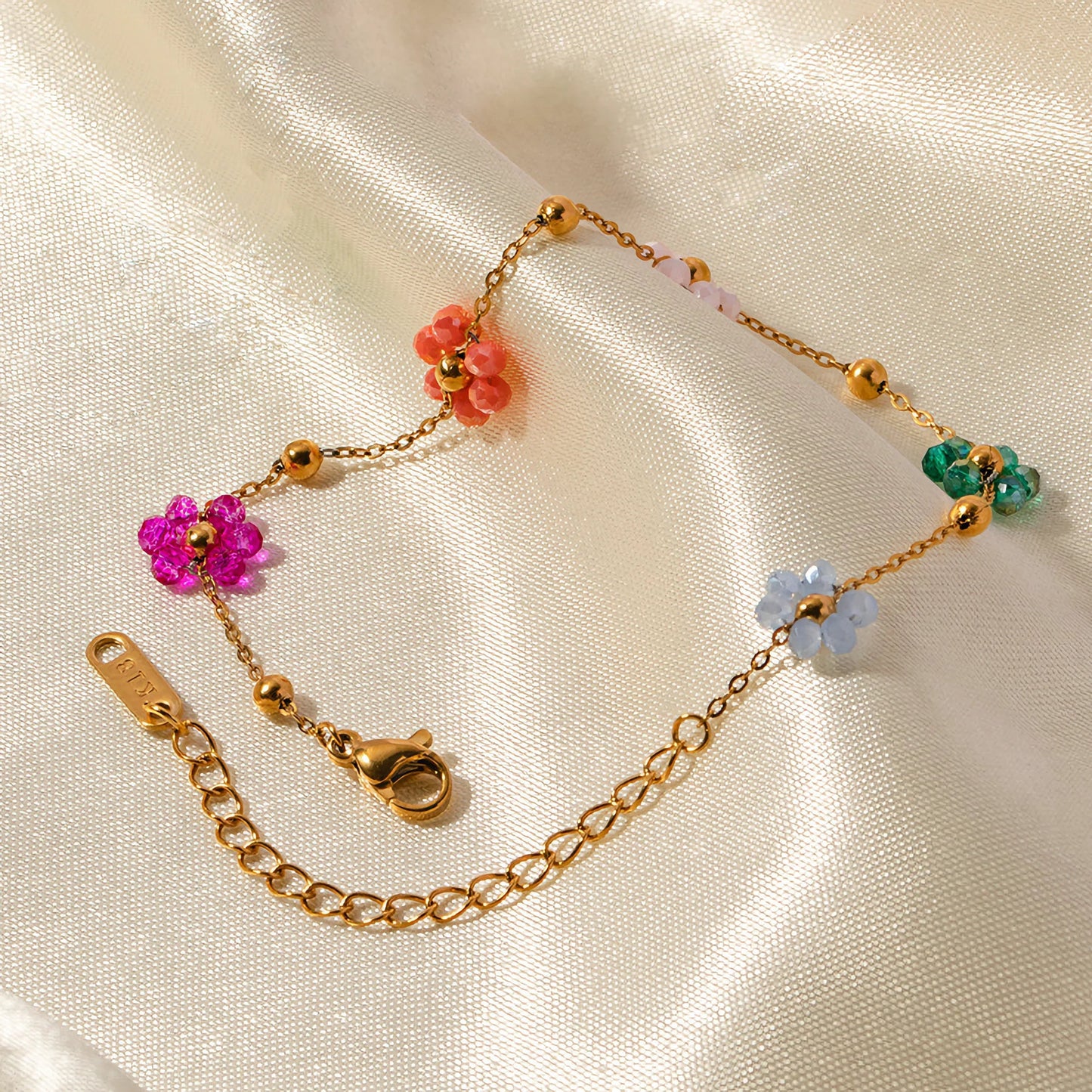 [ElanLuxe]Azalea Floral Gold Bracelet