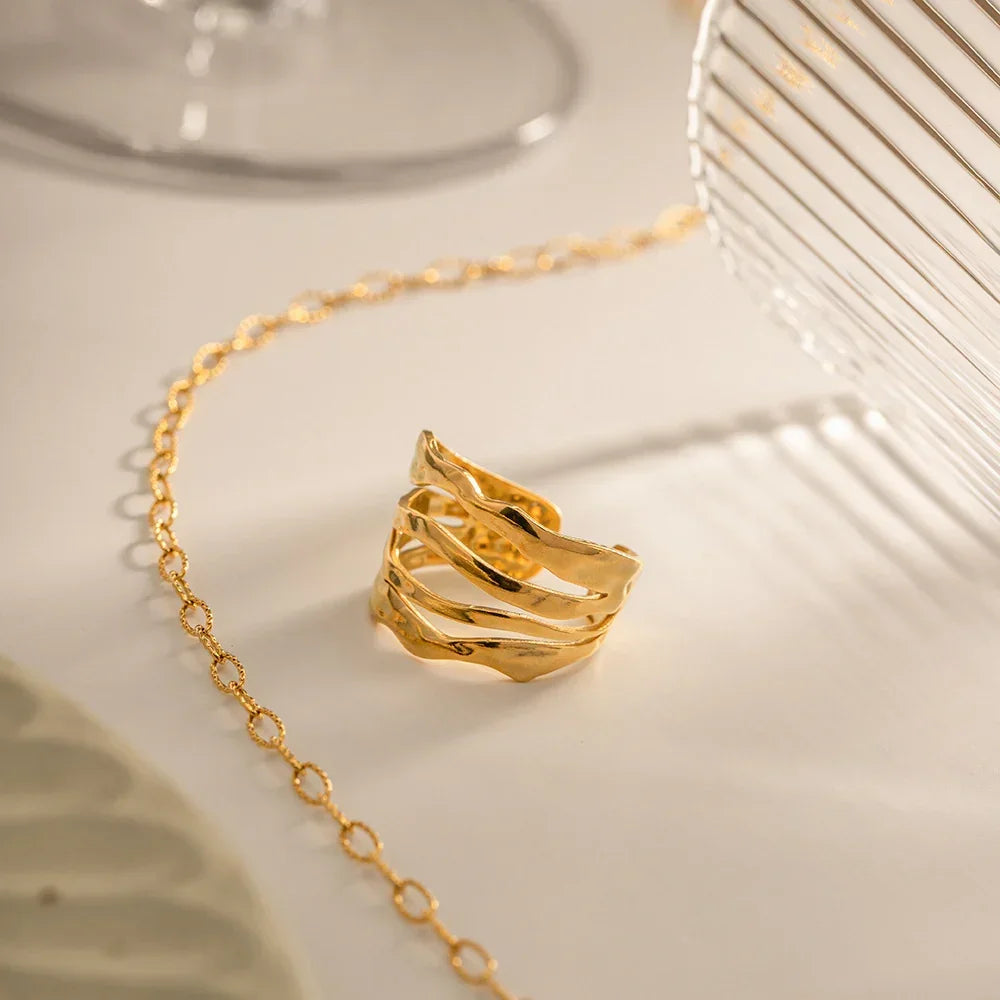 [ElanLuxe]Cass Gold Ring