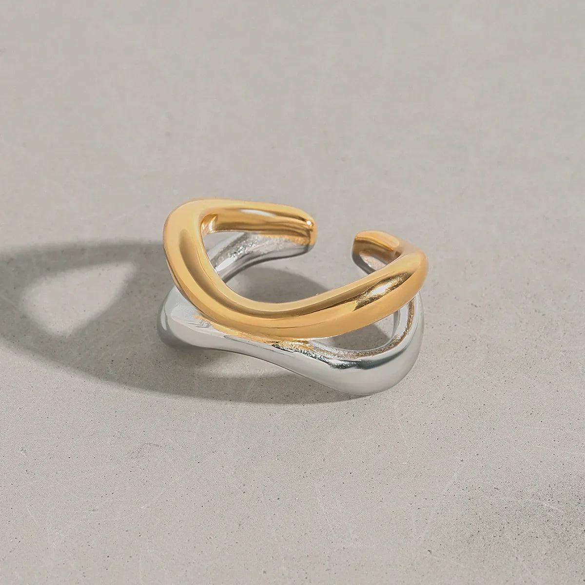 [ElanLuxe]Deanna Gold Intertwined Ring