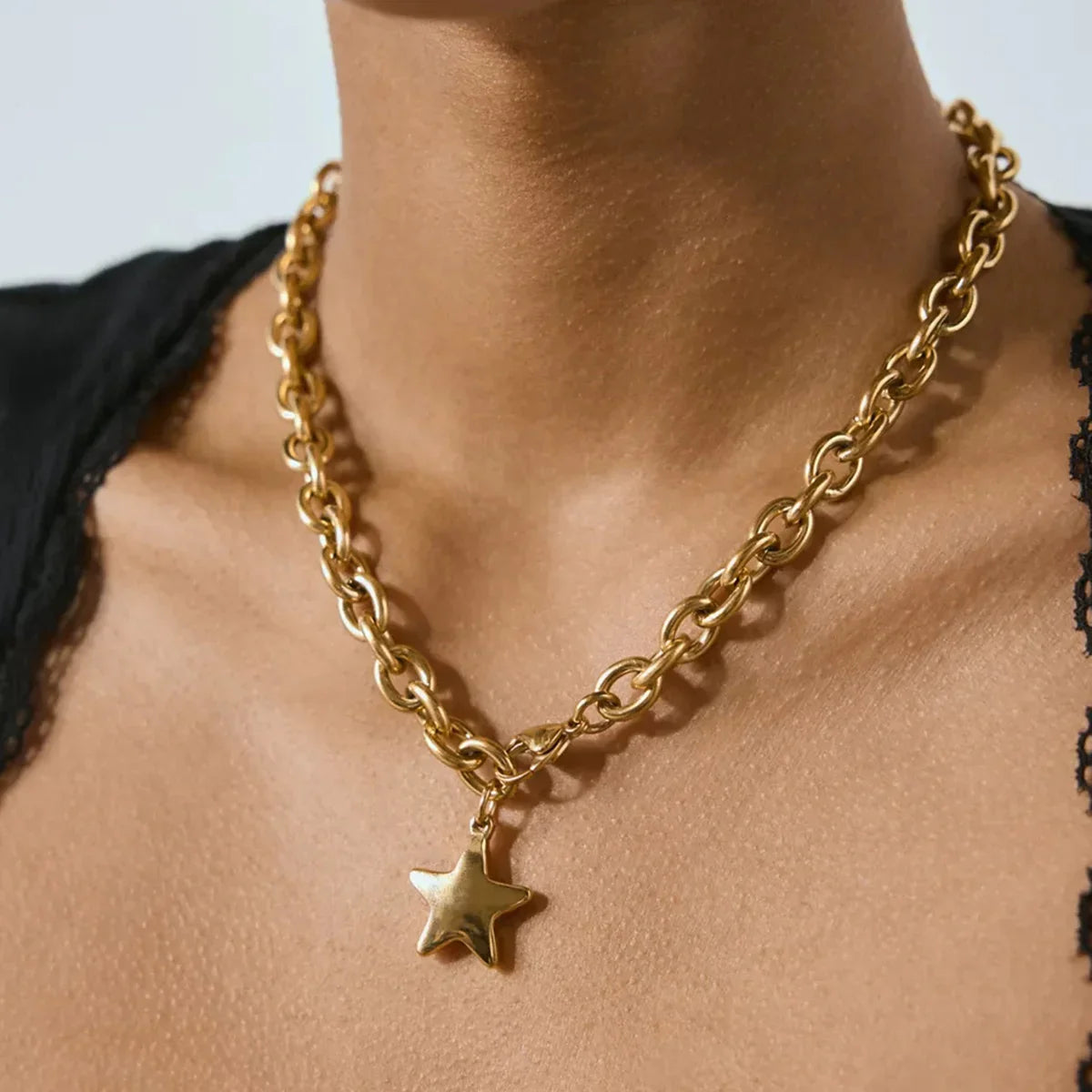 [ElanLuxe]Stellaria Gold Star Pendant