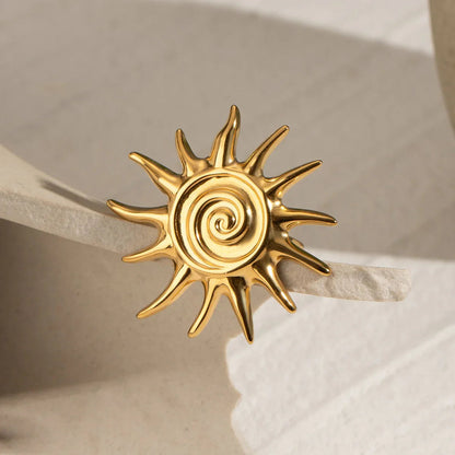 [ElanLuxe]Solstice Golden Sun Ring