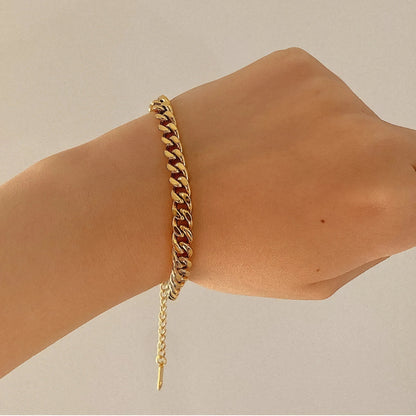 [ElanLuxe]Jean Gold Chain Bracelet