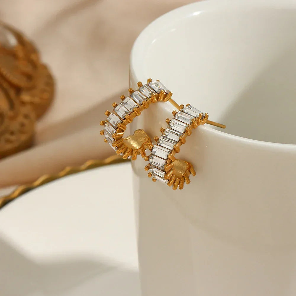 [ElanLuxe]Agnes Diamond Earrings