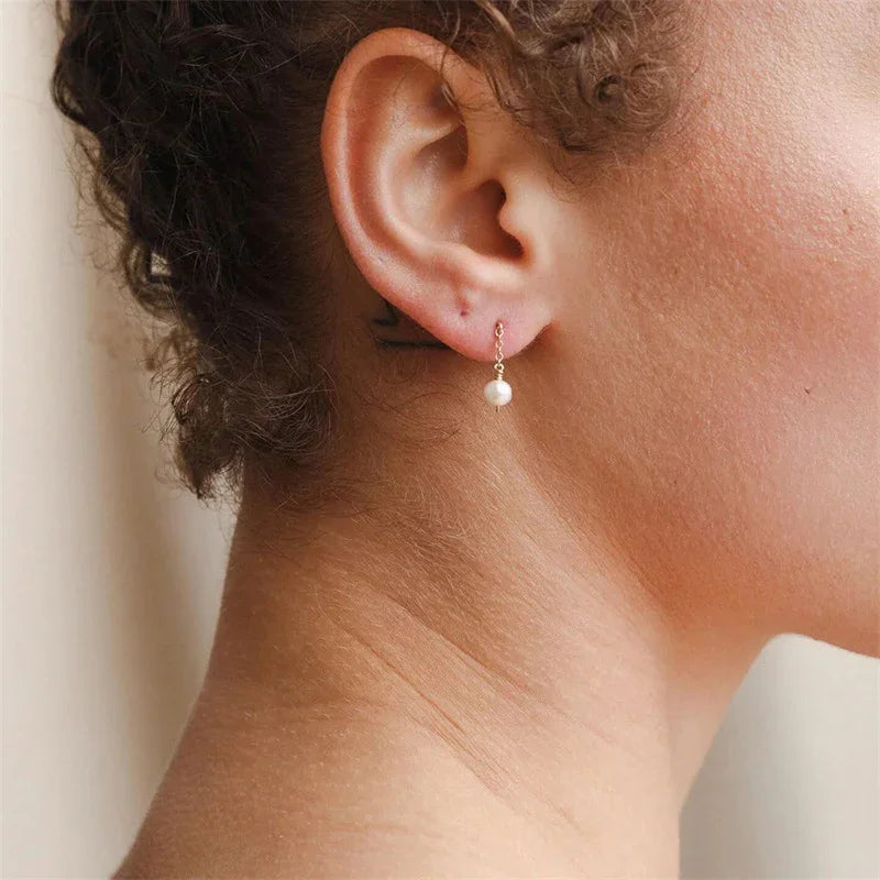 [ElanLuxe]Dorothy Pearl Earrings