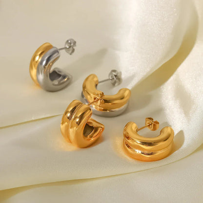 [ElanLuxe]Henrietta Gold Earrings