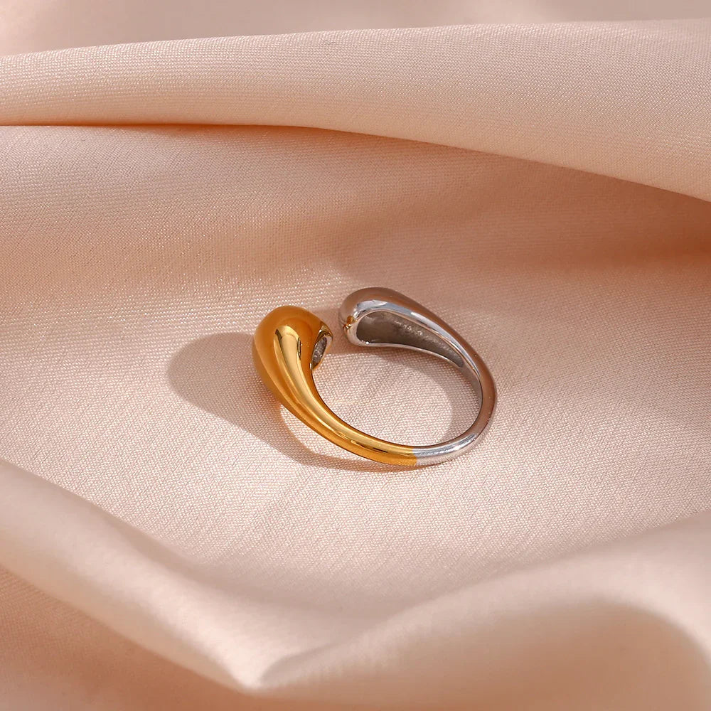 [ElanLuxe]Seren Two Tone Gold Ring