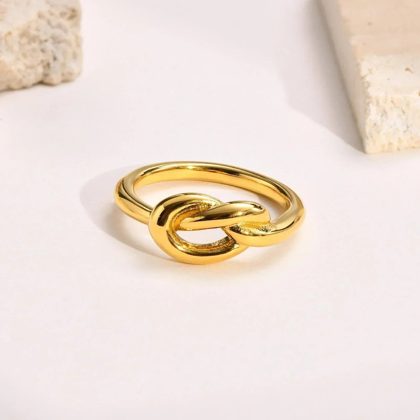 [ElanLuxe]Bellara Gold Knot Ring