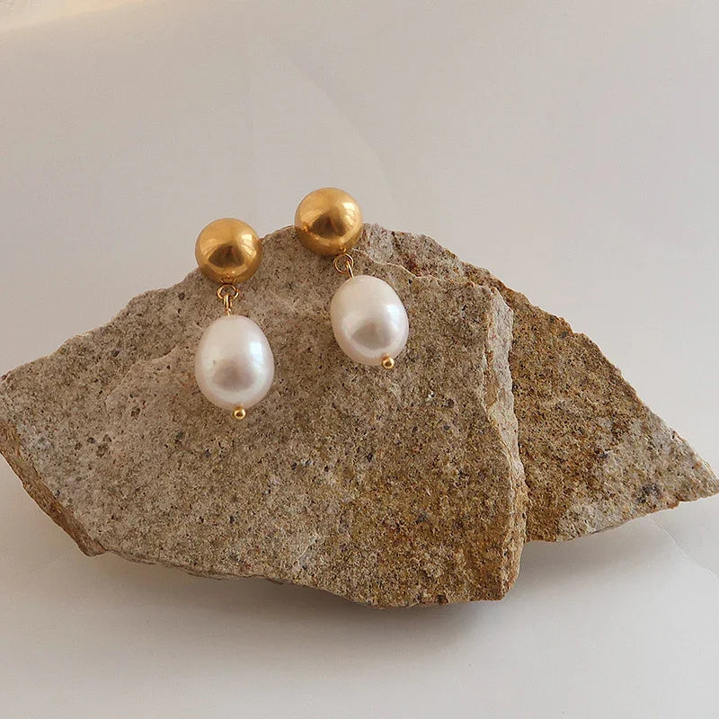 [ElanLuxe]Cornelia Freshwater Pearl Earrings