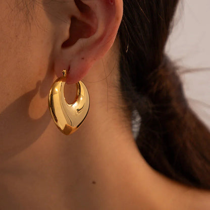 [ElanLuxe]Fawn Gold Hoops