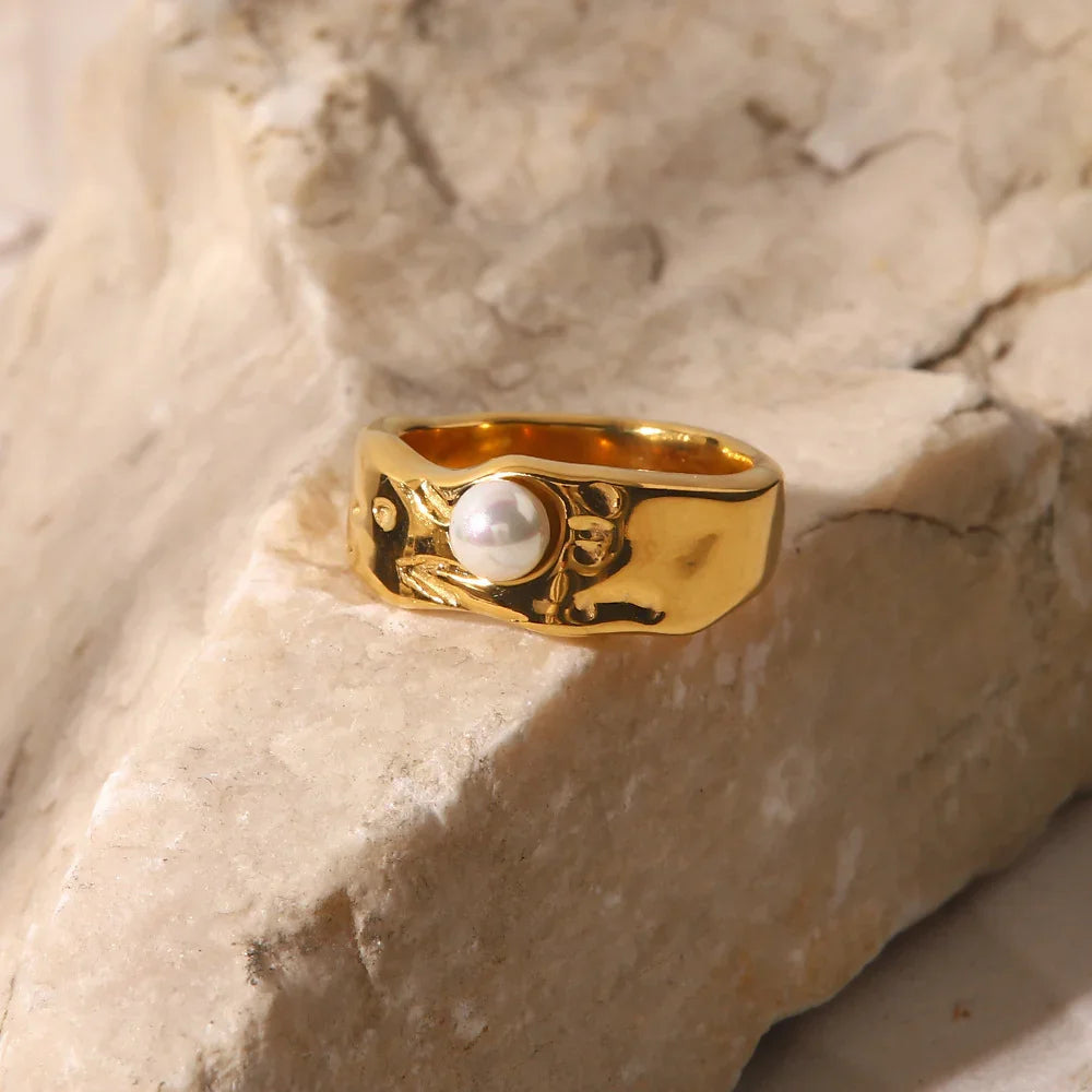 [ElanLuxe]Cerulia Freshwater Pearl Ring