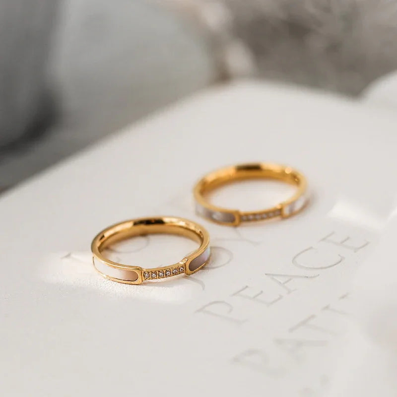 [ElanLuxe]Gabrielle Diamond Simulant Gold Ring