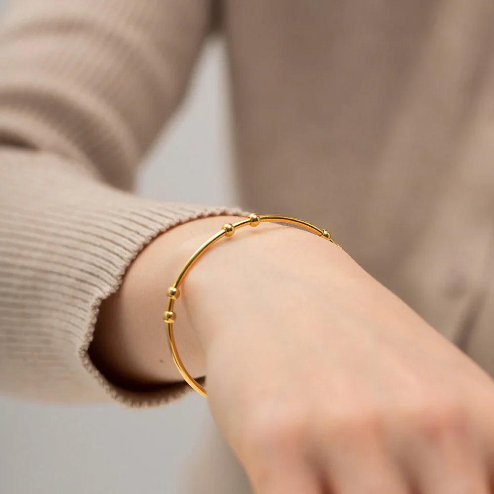 [ElanLuxe]Alora Gold Bangle