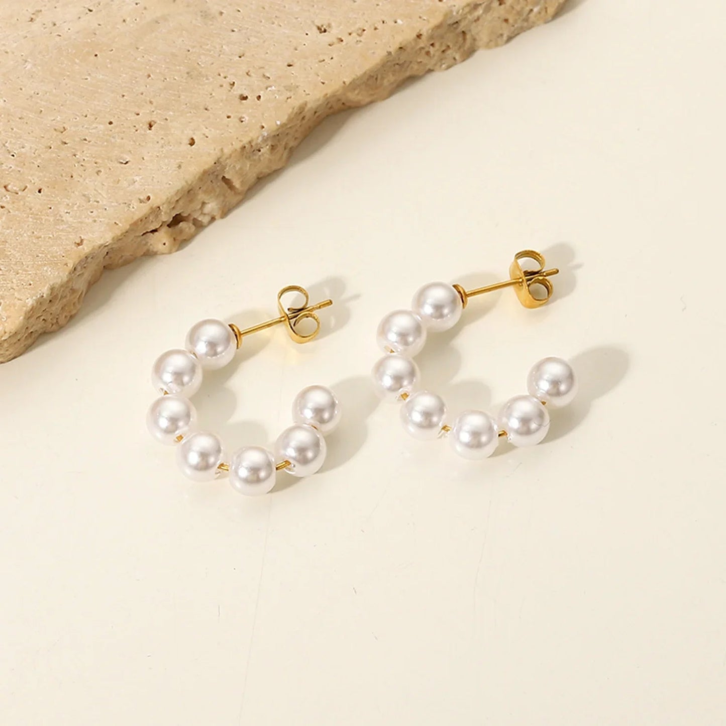 [ElanLuxe]Nina Pearl Earrings