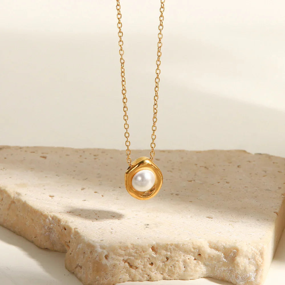 [ElanLuxe]Nancy Freshwater Pearl Necklace