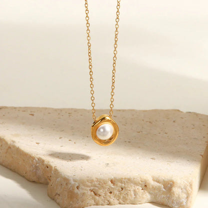 [ElanLuxe]Nancy Freshwater Pearl Necklace