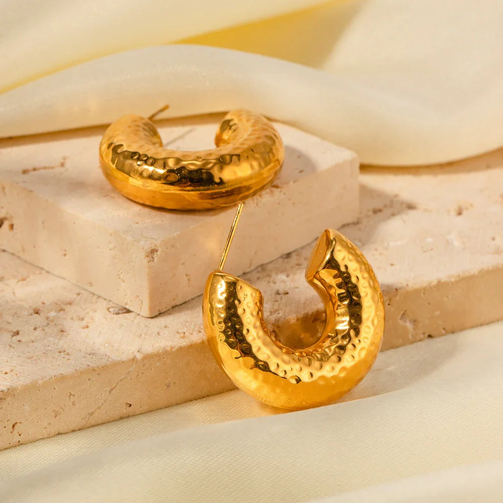 [ElanLuxe]Bethany Gold Earrings