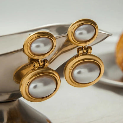 [ElanLuxe]Winnie Freshwater Pearl Earrings