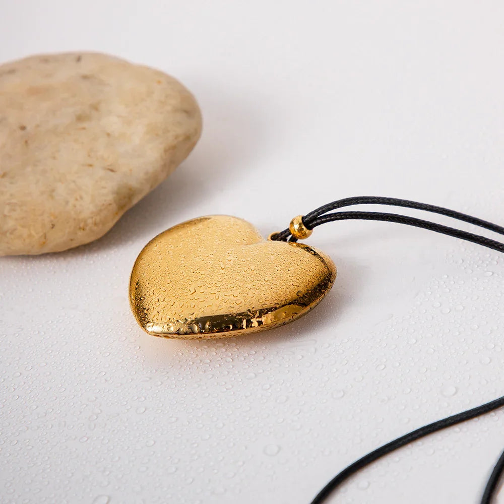 [ElanLuxe]Ophelia Gold Heart Necklace