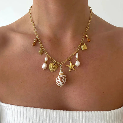 [ElanLuxe]Pacific Freshwater Pearl Necklace