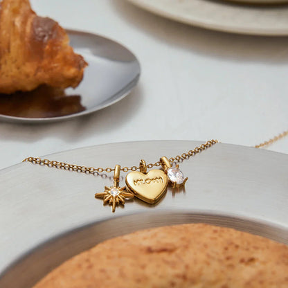 [ElanLuxe]A Mother's Appreciation Gold Locket