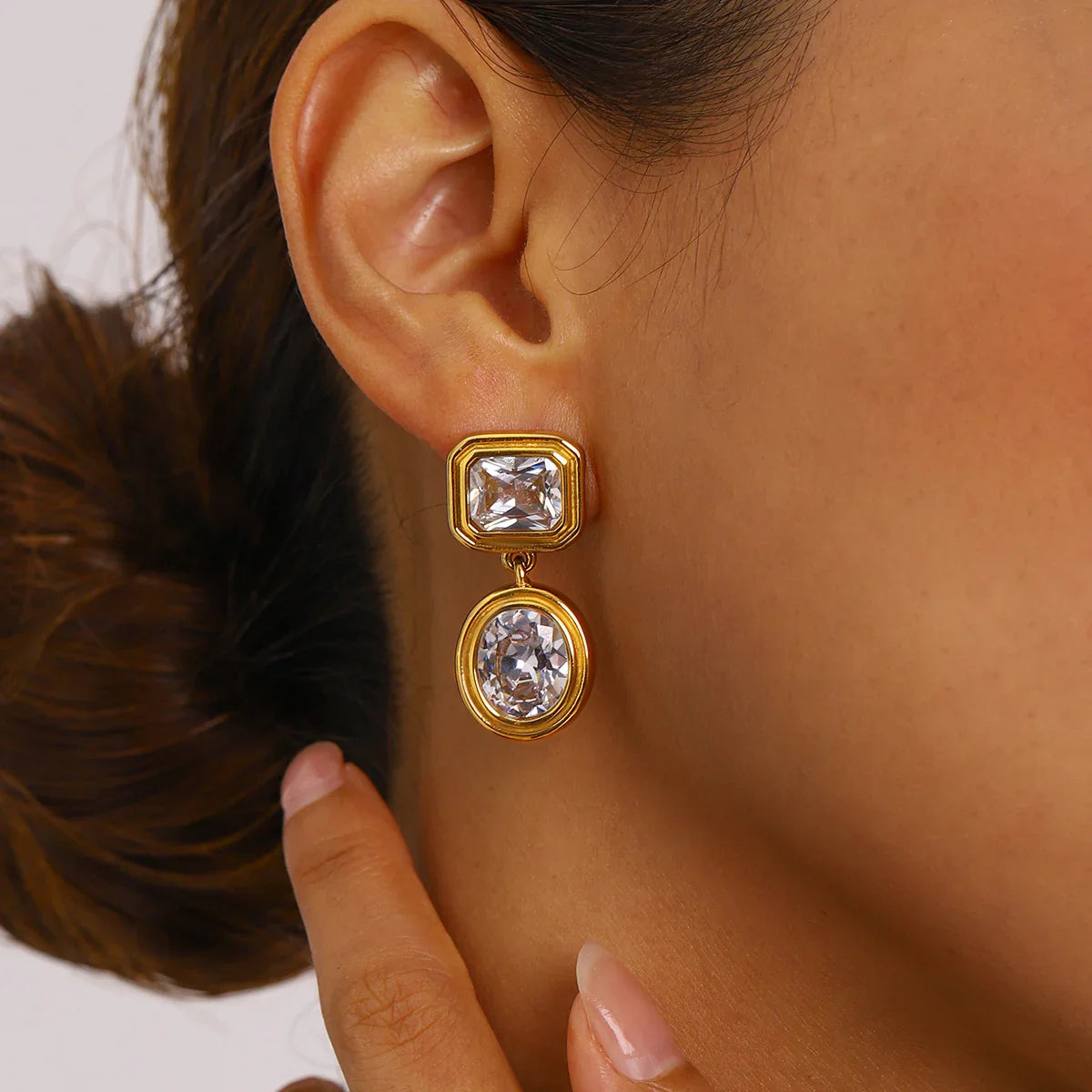 [ElanLuxe]Amanda Diamond Earrings